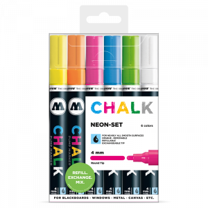 Chalk Marker Neon-Set (4 mm)